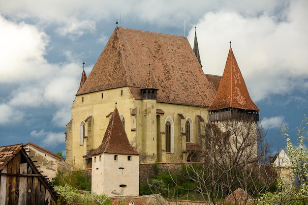 Biertan een heel mooi middeleeuws dorp in Transsylvanië Roemenië Een historische stad in Roemenië