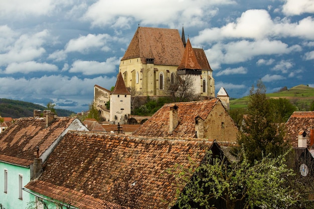 Biertan очень красивая средневековая деревня в Трансильвании Румыния Исторический город в Румынии