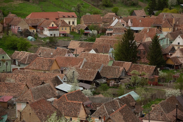 Biertan очень красивая средневековая деревня в Трансильвании Румыния Исторический город в Румынии