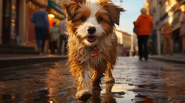 Бивер йоркширский терьер собака HD 8K обои стоковая фотография