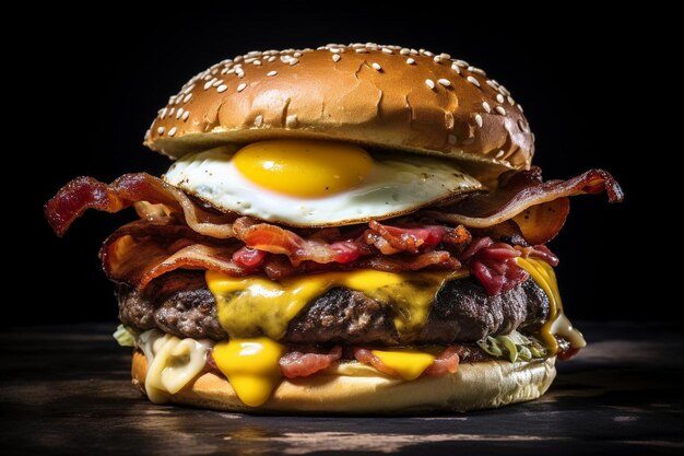 Foto il big bacon burger bonanzajpg