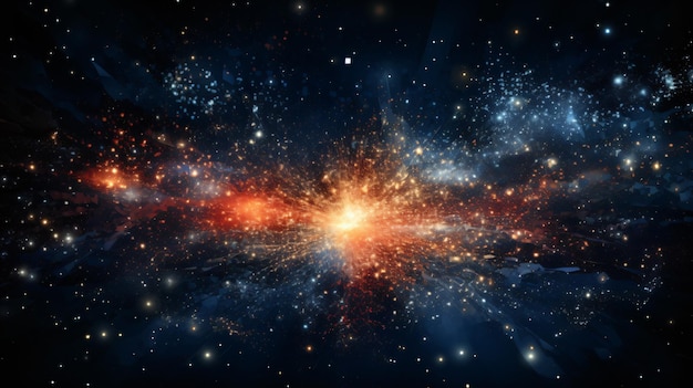 Premium AI Image | Big bang in the universe the beginning of the origin