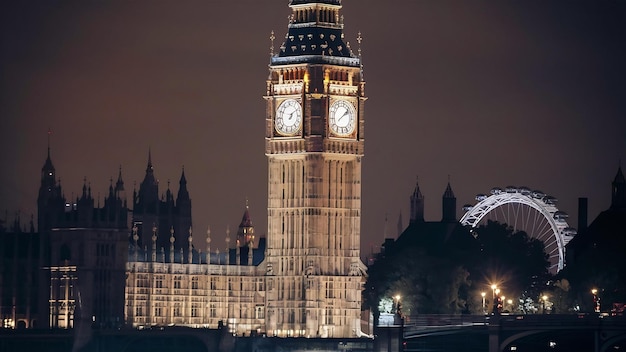 Big ben clock tower in london england