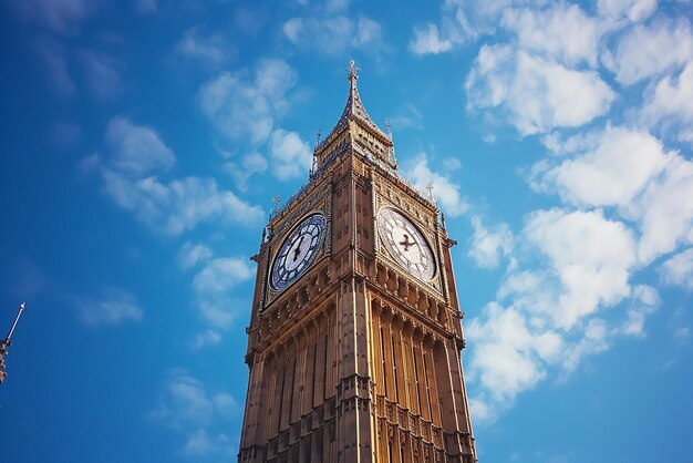 Foto la torre dell'orologio big ben a londra