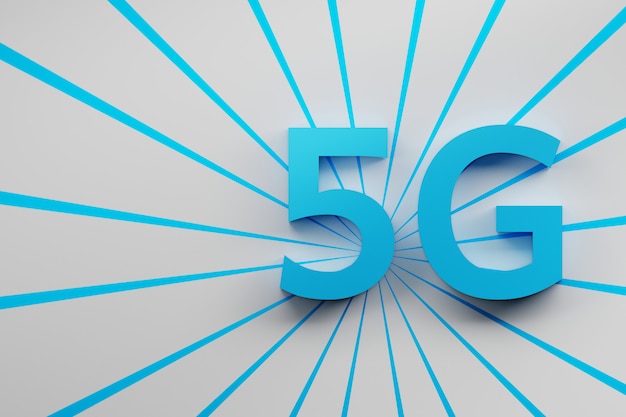 Big blue 5G letters