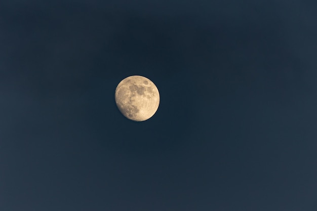 Big bright moon in the night sky