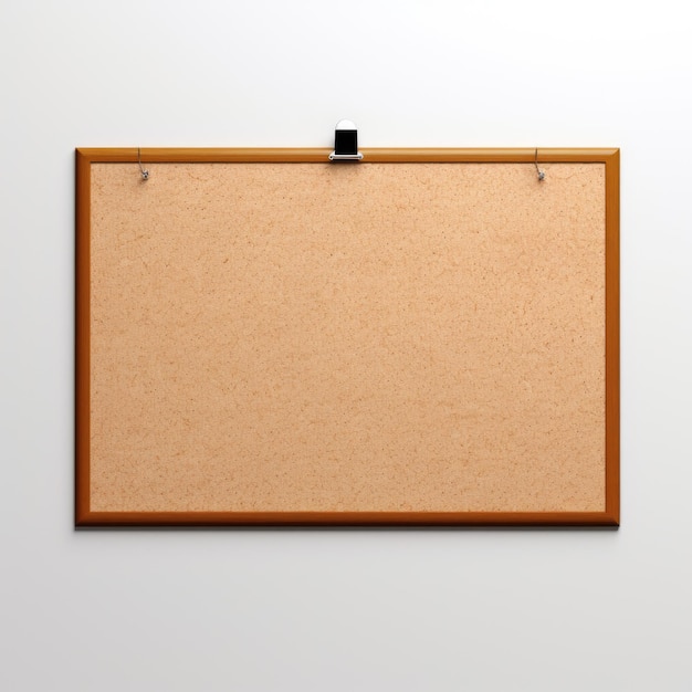 Big Cork Bulletin Board isolated on transparent background Generative AI