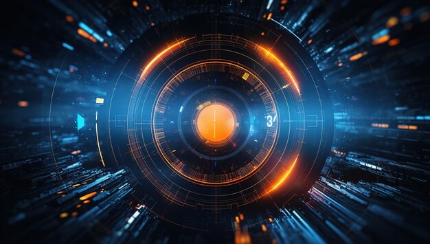Premium AI Image | Big data binary code stream figures