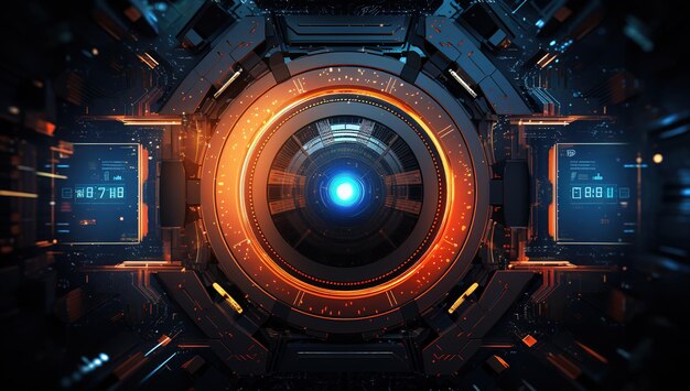 Premium AI Image | Big data binary code stream figures