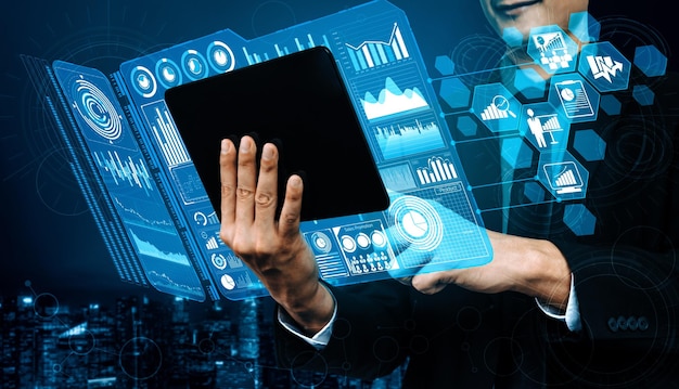 big data technology for business finance concept uds