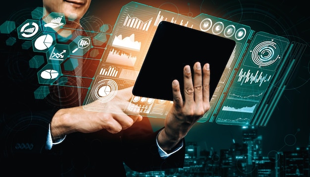 big data technology for business finance concept uds