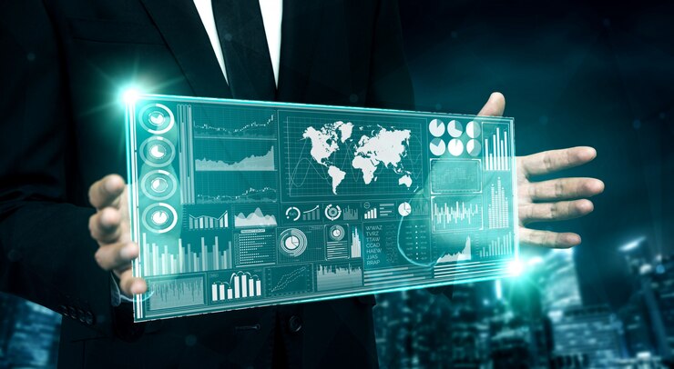 Photo big data technology for business finance