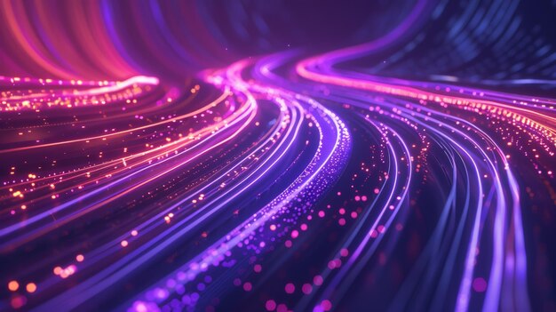 Premium Photo | Big data traffic visualization dynamic high speed data ...