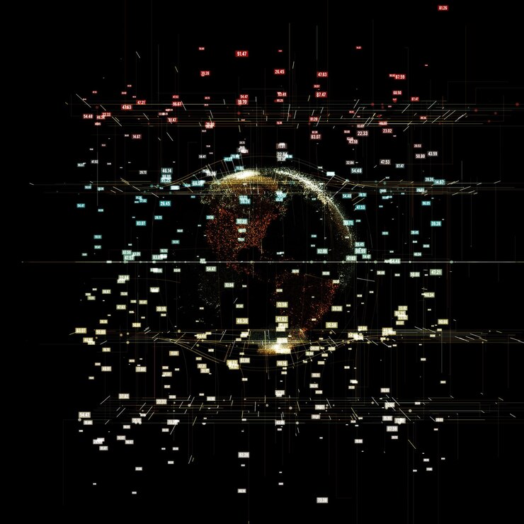 Photo big data visualization 3d
