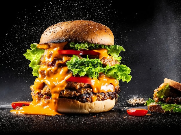 Big Delicious and tasty burger