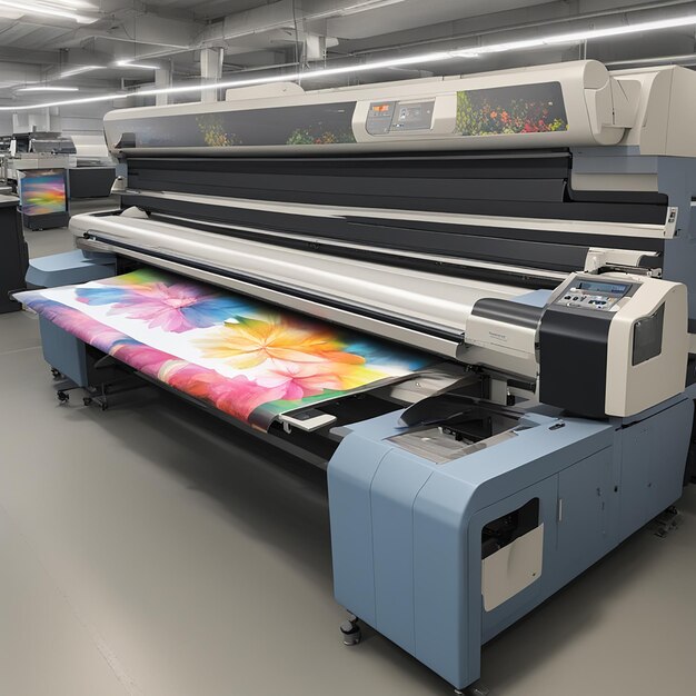 A big digital inkjet printing machine