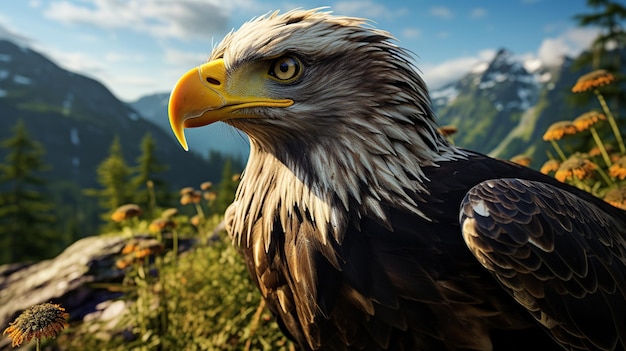 Big Eagle wildlife vogel AI gegenereerde afbeelding