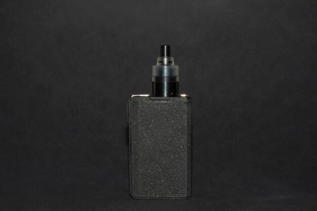 Big electronic cigarettes isolated on black background