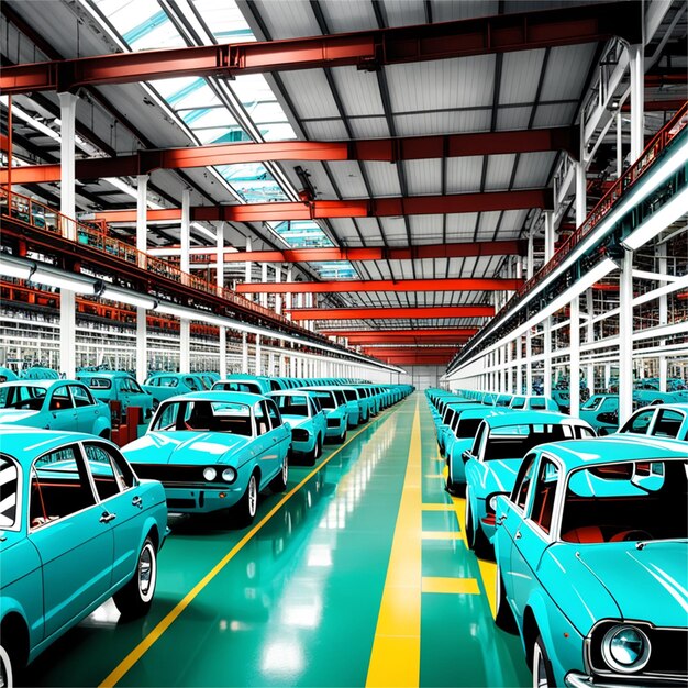 Big Factory of car