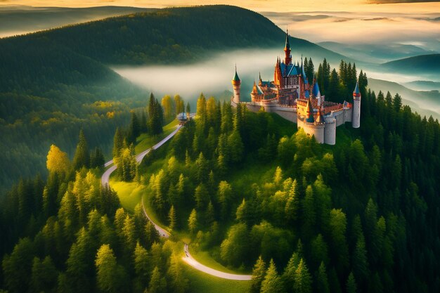 Big fairy tale castel