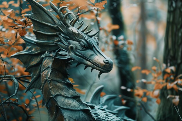 big green dragon in the forest symbol 2024