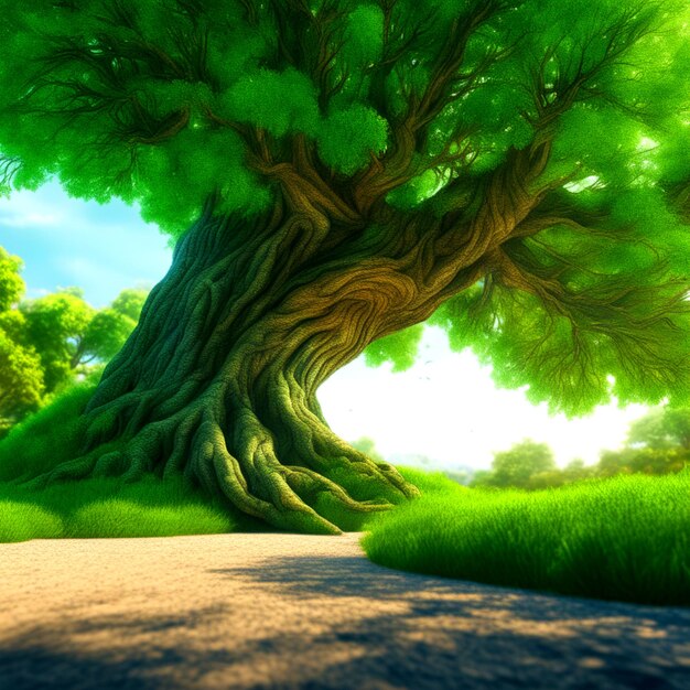 big green tree