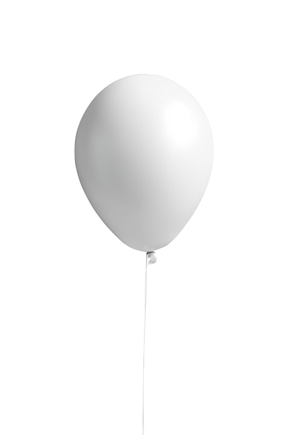 Photo big helium inflatable latex balloon isolated on white background generative ai