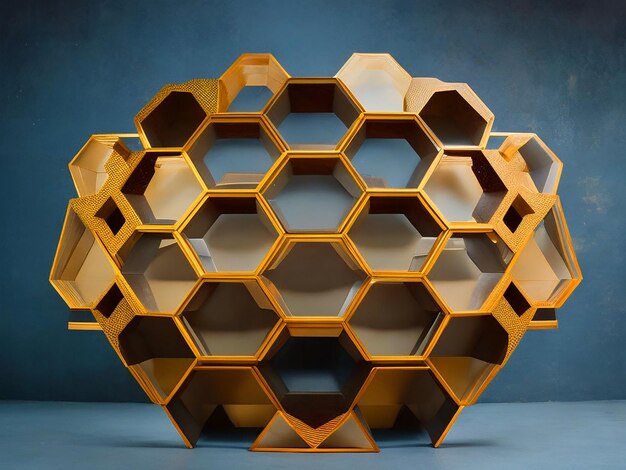 big hexagon made of hexagons hd image downloaded