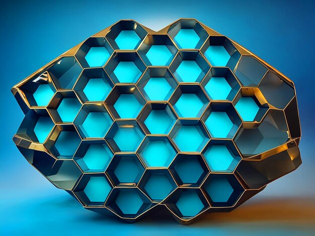 big hexagon made of hexagons hd image downloaded