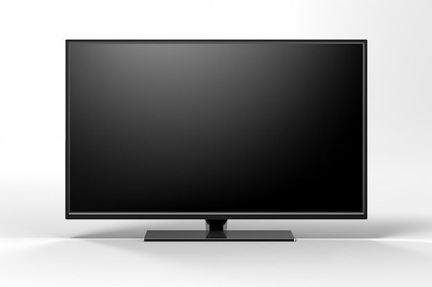 색 배경에 고립 된 큰 LED TV