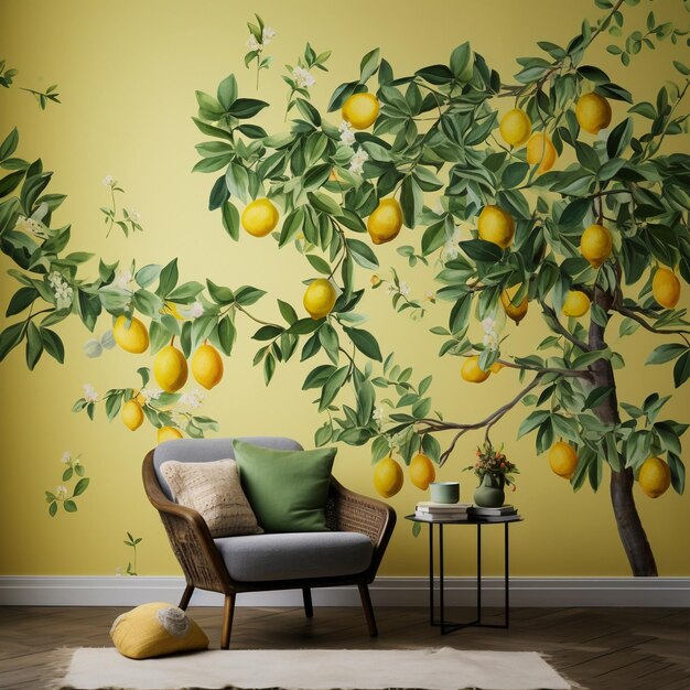 Photo big lemon tree