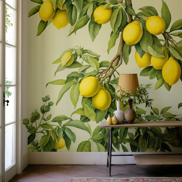 Photo big lemon tree