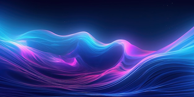 Big Neon Wave Background