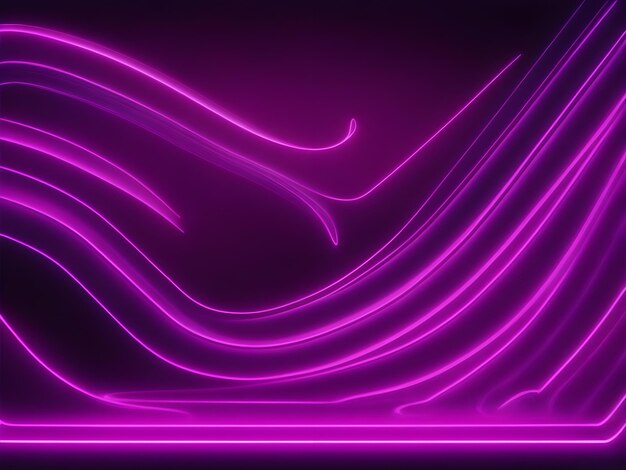 Big Neon Wave Light elegant Curved smooth Background for business