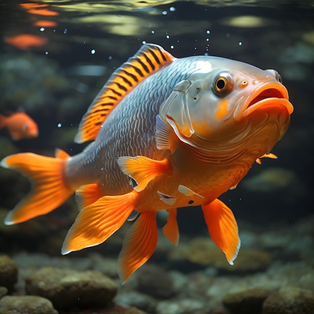 The Big Orange Fish's Lustrous Hue