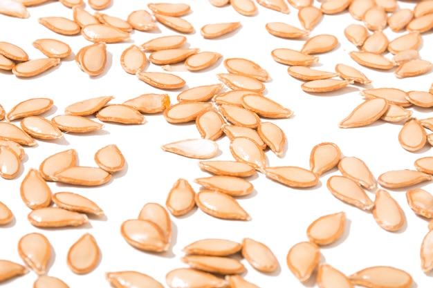 Big orange pumpkin seeds