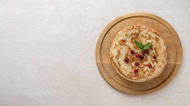 Foto grandi frittelle sul tavolo