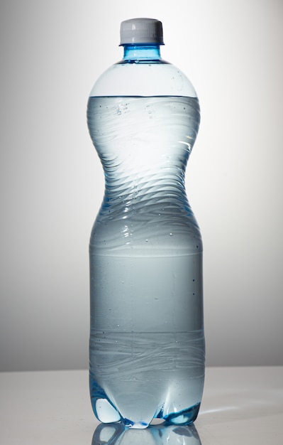 Photo big plastic bottle, with clean drinking water