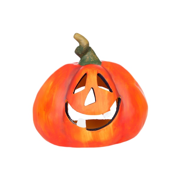 Big pumpkin with laughing face