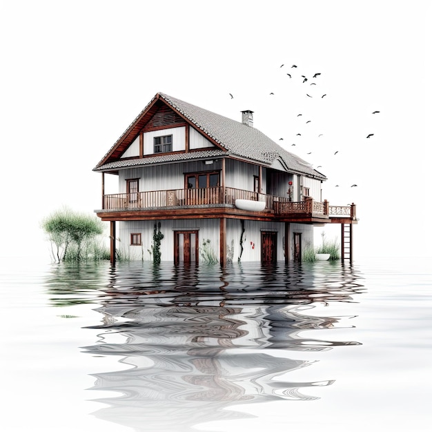 Big Rain Floods House Underwater Water Everywhere