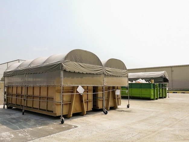 Big Recycle bins to separate of waste