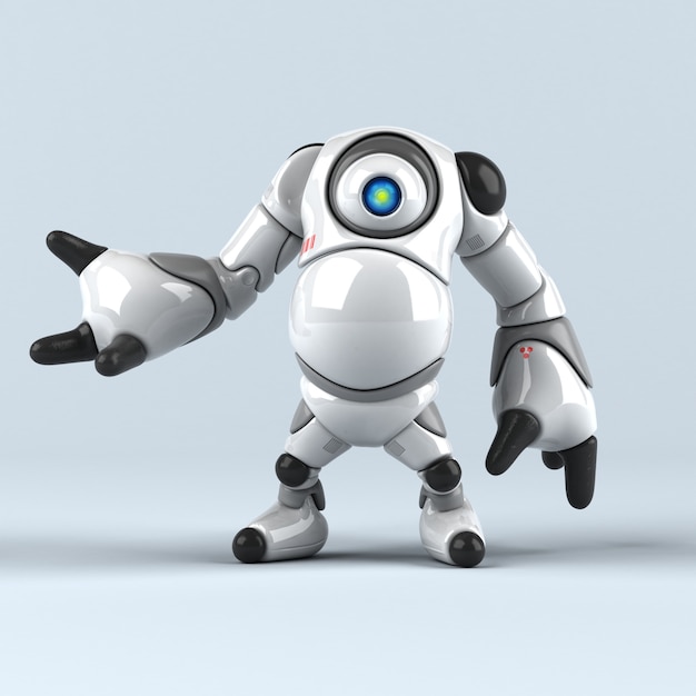 Большой робот - 3D иллюстрации