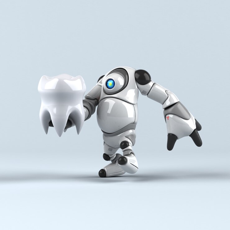Photo big robot animation