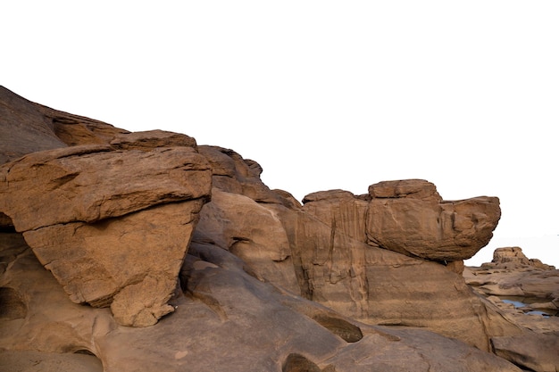 大きな岩、白い背景で隔離、岩-オブジェクト、石-オブジェクト、ボルダー-岩、カットアウト、W