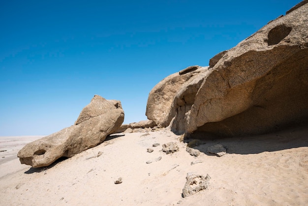 Big rocks in desert