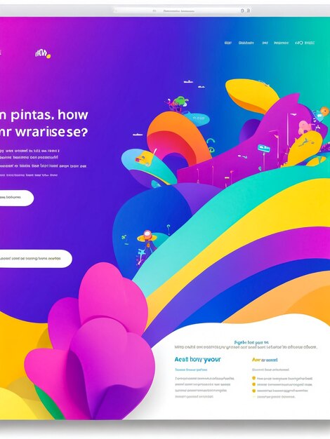 Big sale flash sale landing page template abstract geometric fluid gradient background vector ill