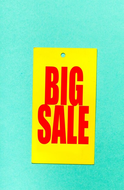 Big sale label or tag