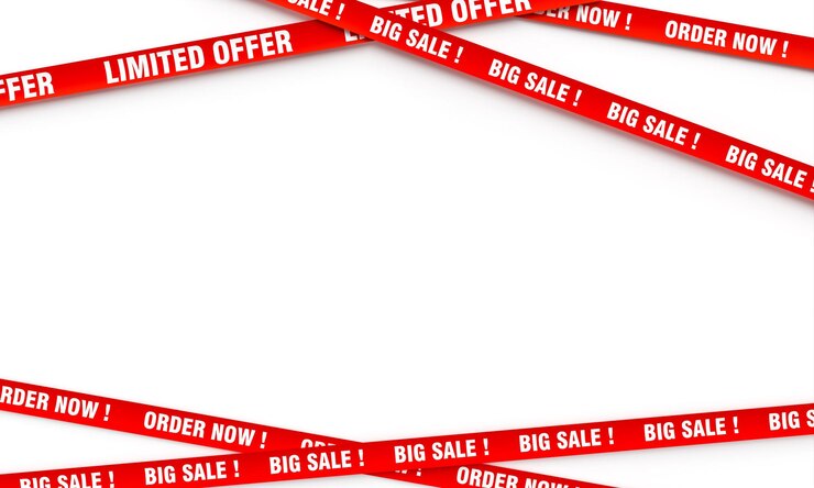 Photo big sale and limited offer promotion banners