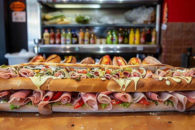 Photo big sandwich