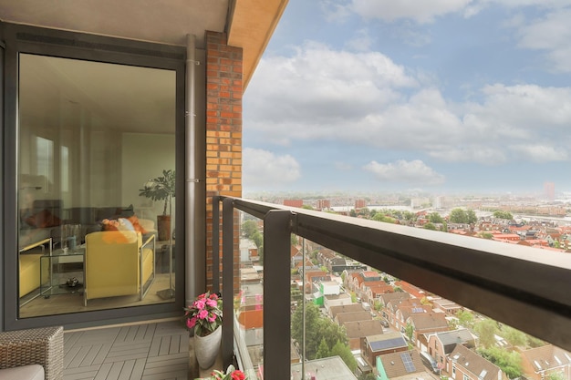 Big sitting area in balcony